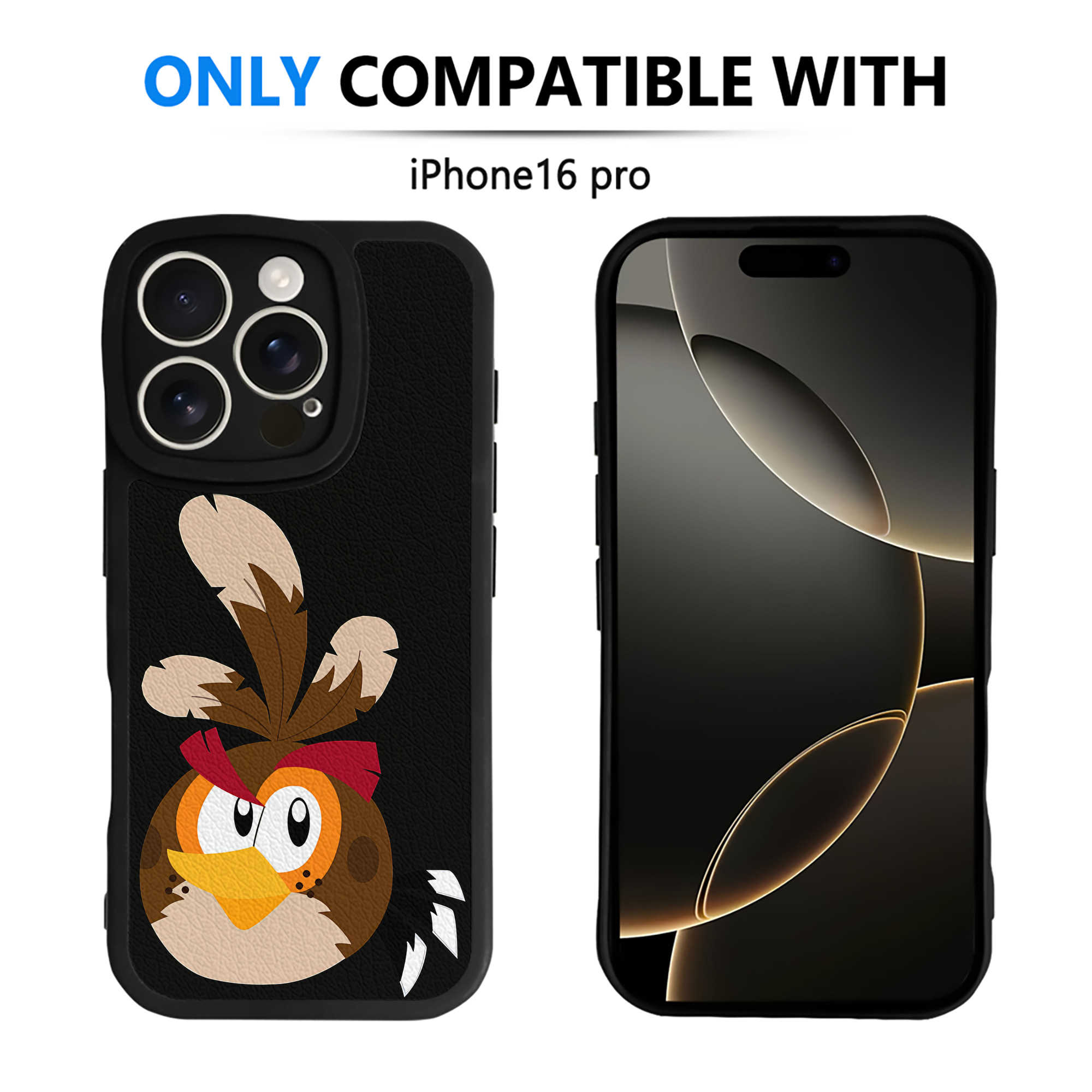 （画像用） Angry Birds アングリーバード 【iPhone 16シリーズ対応】シリコンスマホケース（レザー調） 材質：シリコン